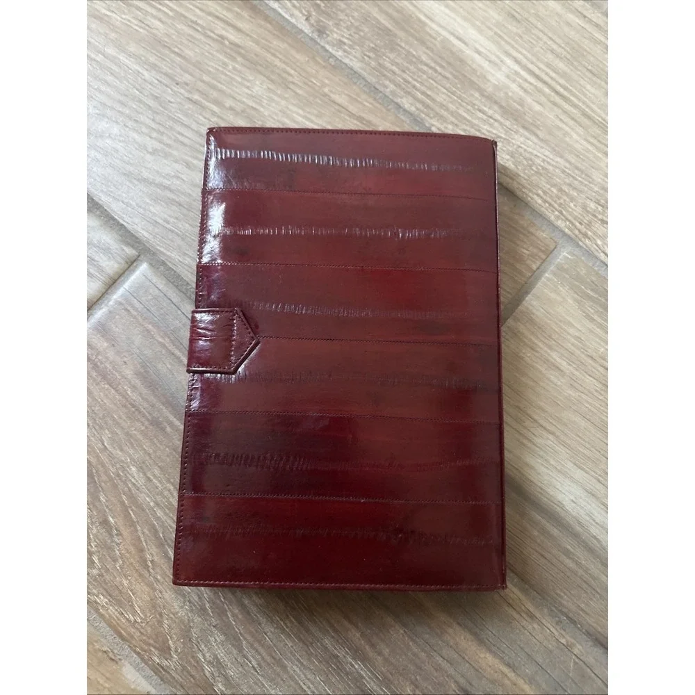 Dilana Design Group 1985 Burgundy Genuine Eel Skin Planner 6